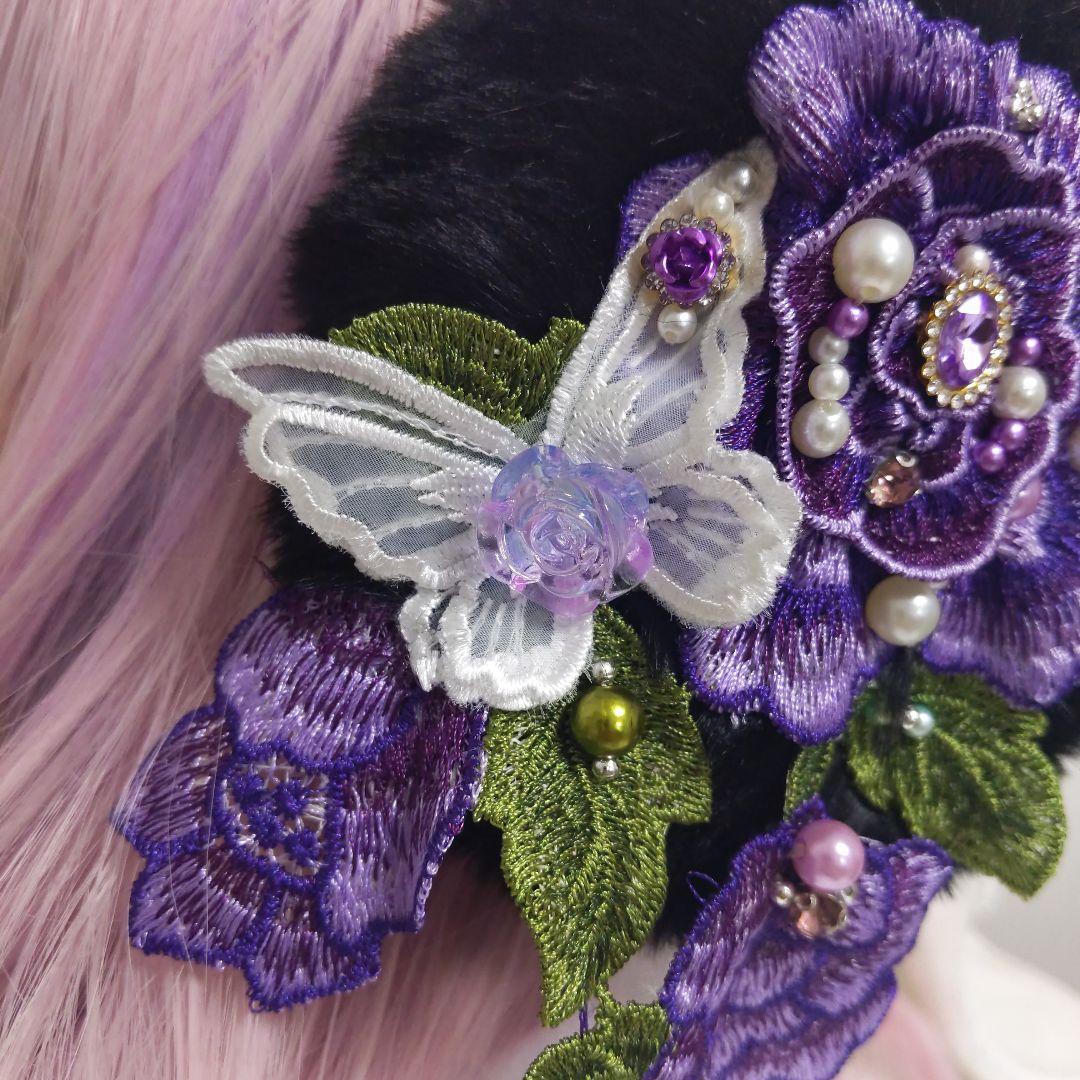 イヤーマフ　モチーフ付イヤーマフ　折りたたみ式イヤーマフ