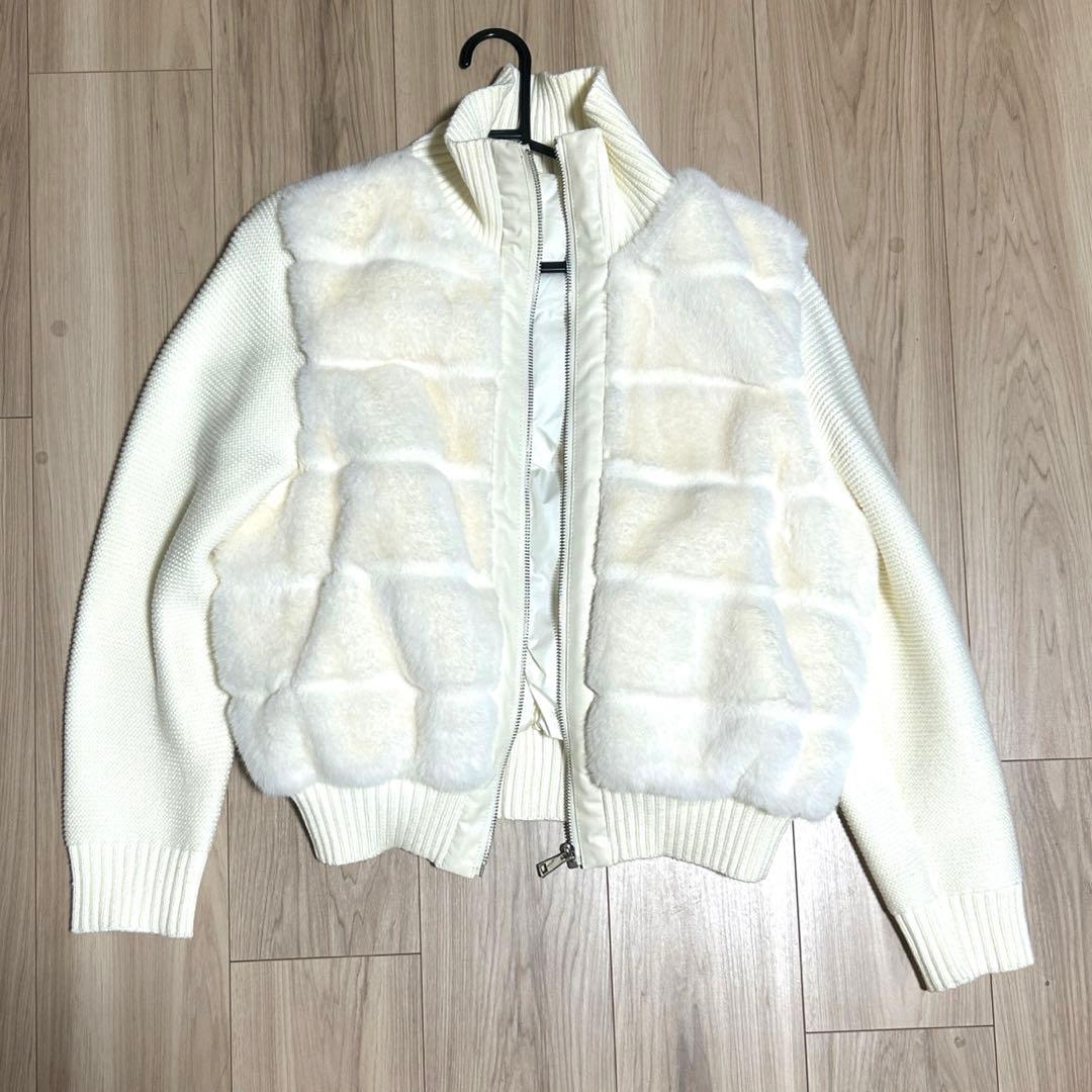 2WAYニットスリーブエコファーダウンジャンパー・B013059