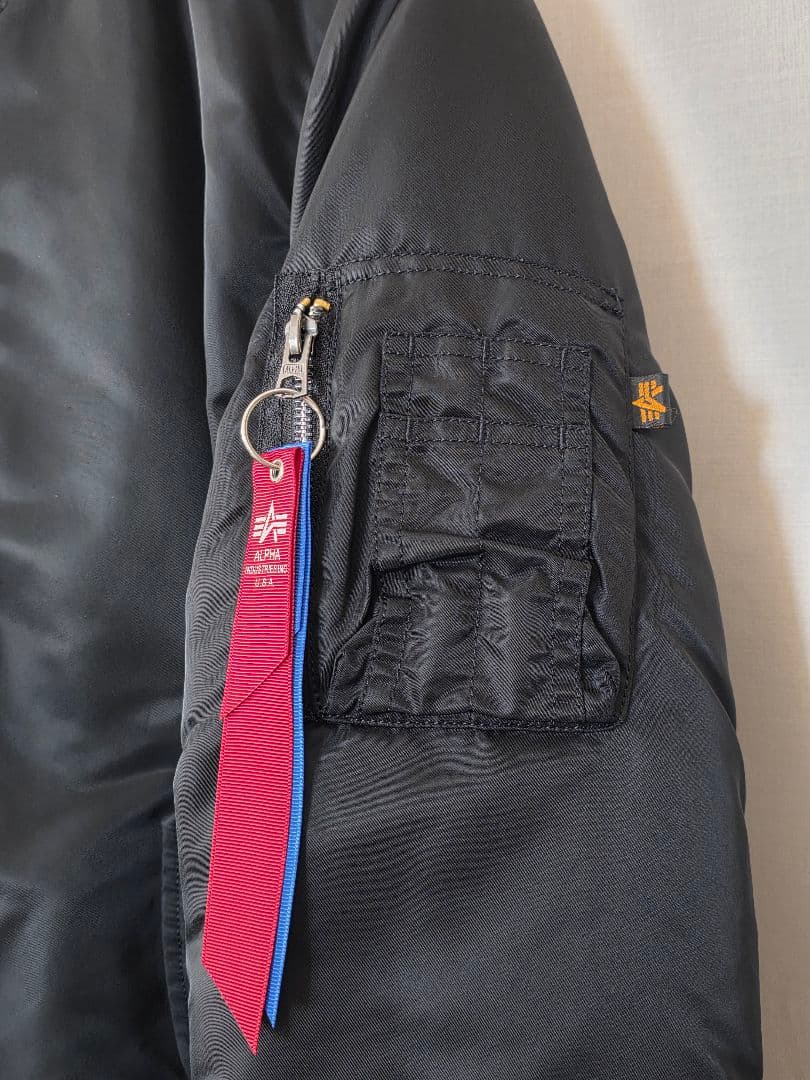 月*様 【ALPHA】 MA-1フライトジャケット ブラック Sサイズ