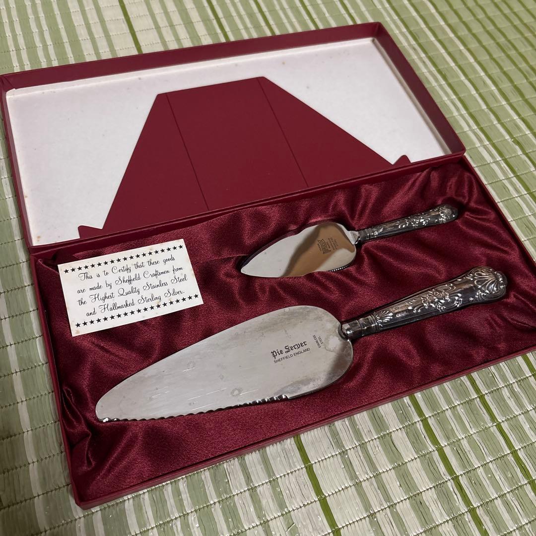 イギリス　カトラリー　シルバー パイサーバー　Harrison Brothers