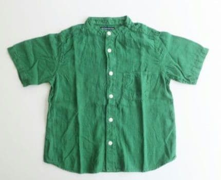 【新品】TIGRE BROCANTE　60リネンバンドカラーオープン半袖シャツ