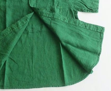 【新品】TIGRE BROCANTE　60リネンバンドカラーオープン半袖シャツ