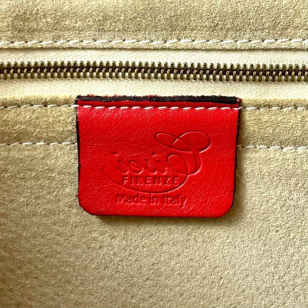 【美品✨希少】シセイ トートバッグ 肩掛け A4収納可 オールレザー レッド