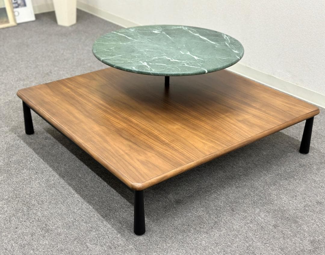 ■ステラワークス■Arcコーヒーテーブル　大理石天板　モダン　センターテーブル