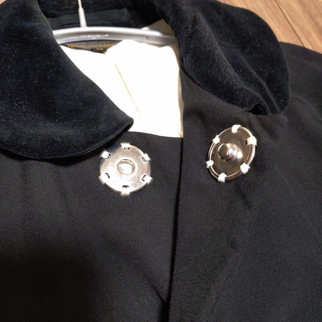 【美品】コムデギャルソン　コート　ビッグスナップボタン　ブラック
