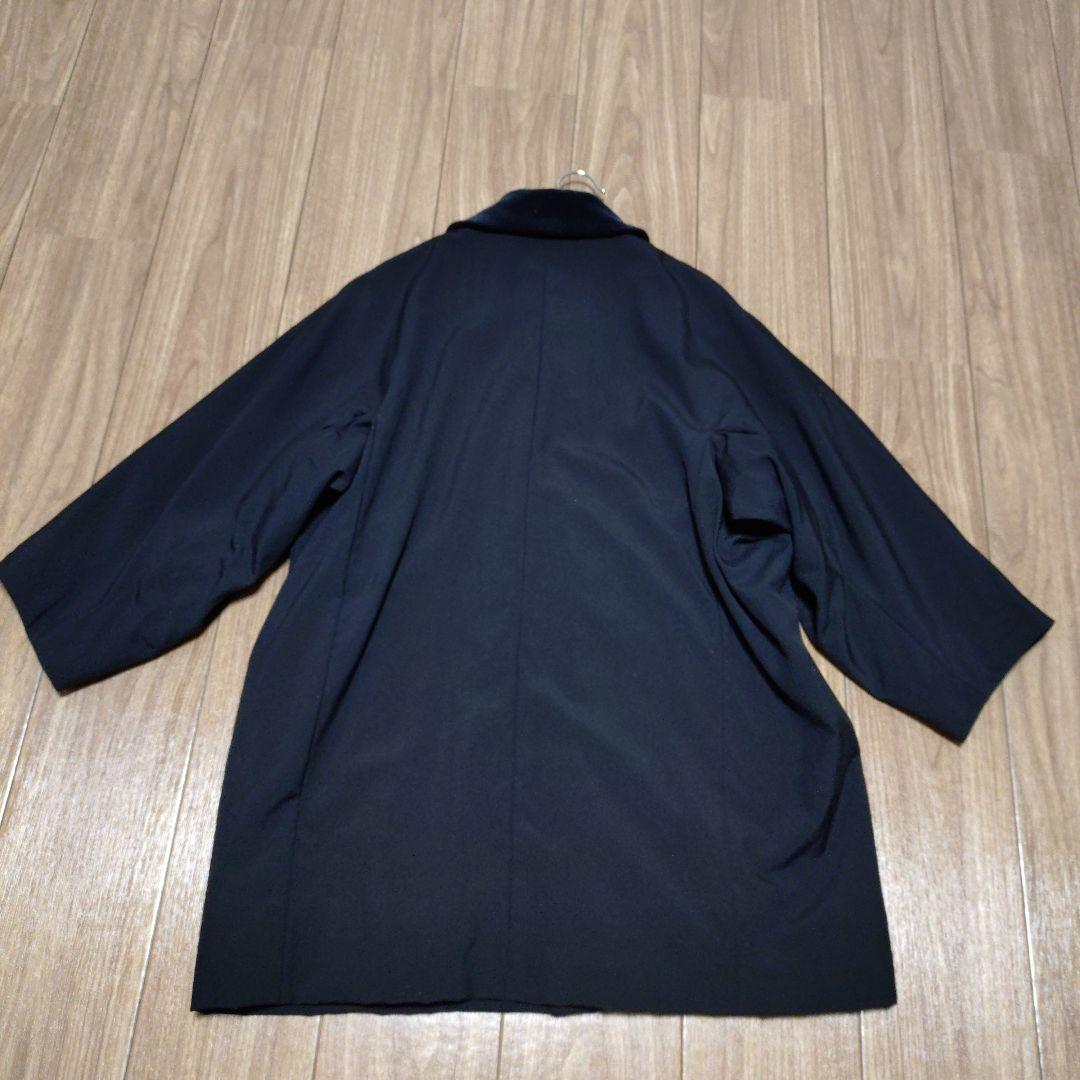 【美品】コムデギャルソン　コート　ビッグスナップボタン　ブラック