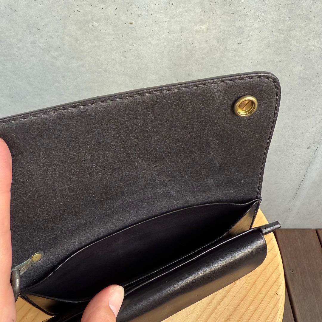 Gold Kid ゴールドキッド レザー クロコダイル革 財布 黒 新品 未使用