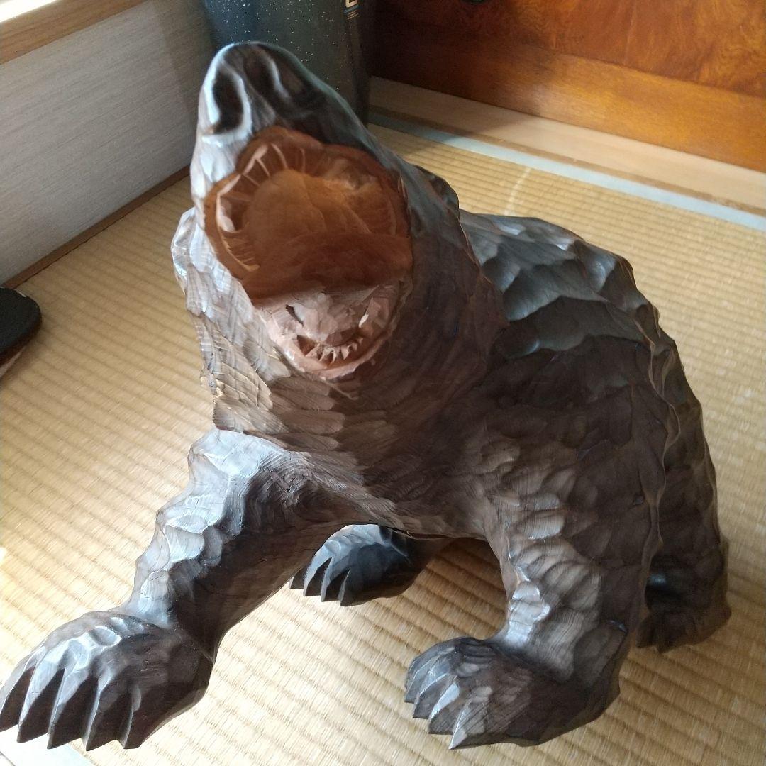 大型木彫り熊 北海道土産