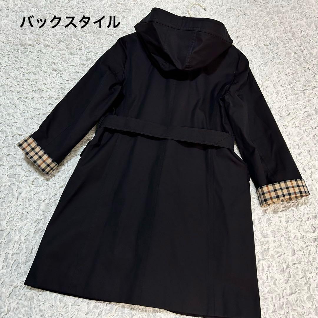 美品　DAKS トレンチコート ハウスチェック ライナー フード　13ABR