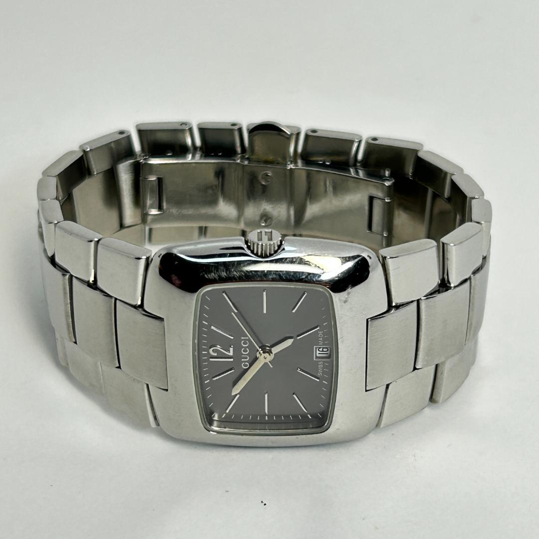 【新品電池】GUCCI グッチ 8500L グレー文字盤 腕時計 レディース