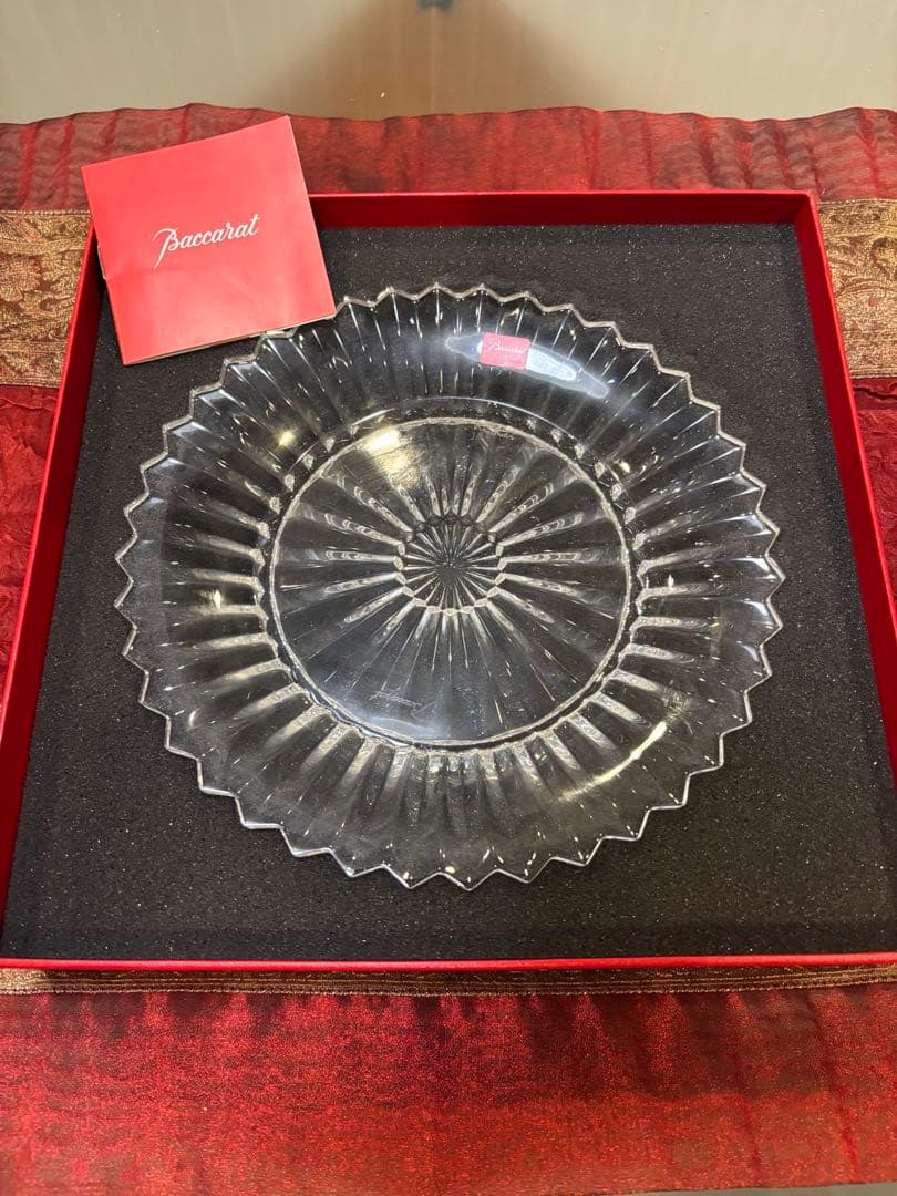 未使用 Baccarat バカラ ミルニュイ プレート 21cm 皿 食器　⑥