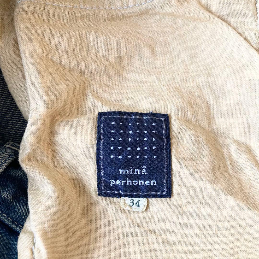 mina perhonen ミナペルホネン　always テーパードデニム　34
