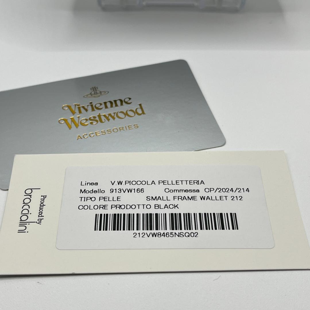 人気 Vivienne Westwood 特価 黒がま口 定番 折財布 高級感