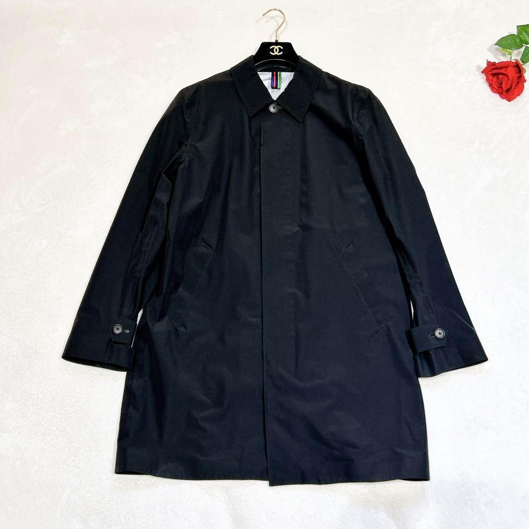 未使用✨　ps Paul Smith ステンカラー　コート　ナイロン　黒　XL