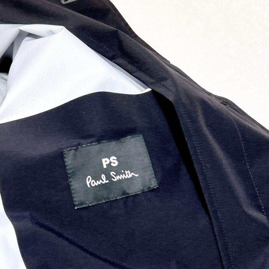 未使用✨　ps Paul Smith ステンカラー　コート　ナイロン　黒　XL