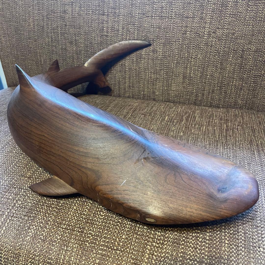 ソロモン諸島 ジンベイザメ 木彫り サメ シャーク 彫刻