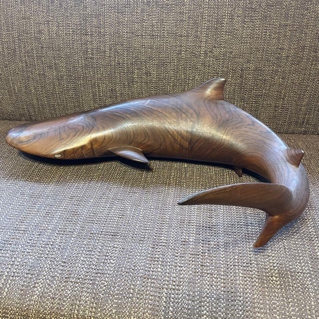ソロモン諸島 ジンベイザメ 木彫り サメ シャーク 彫刻