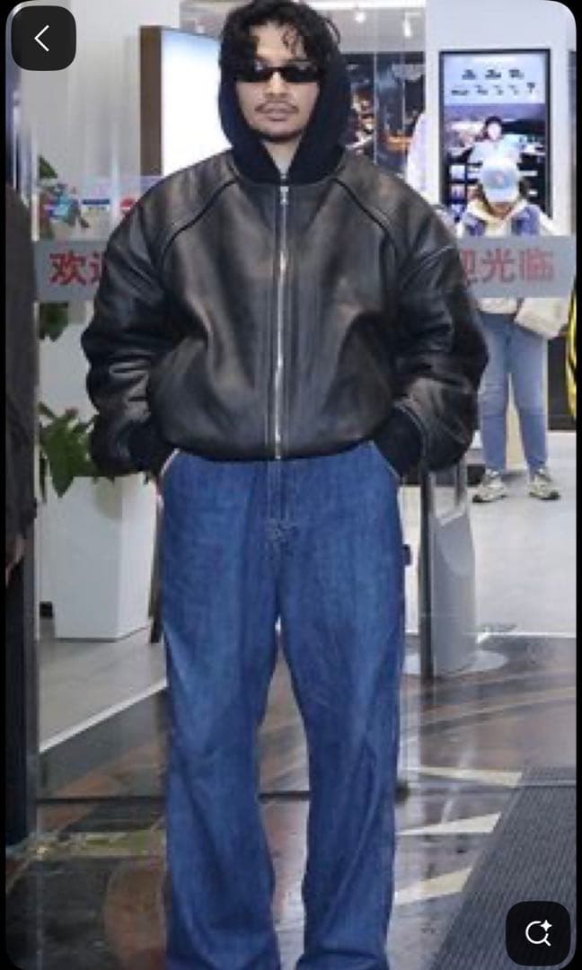 アーカイブ 常田大希着用似　牛革　レザーMA-1 系短丈 ボンバージャケット