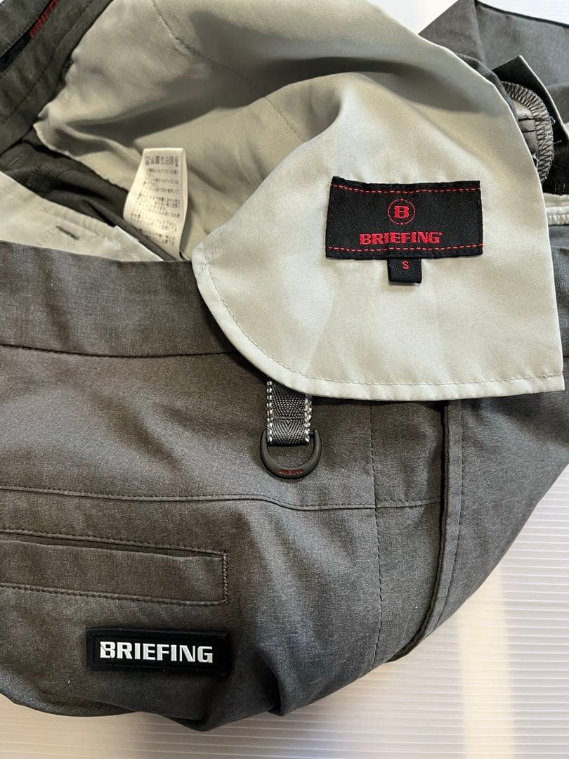 BRIEFING ゴルフパンツ グレー 【S】ストレッチ