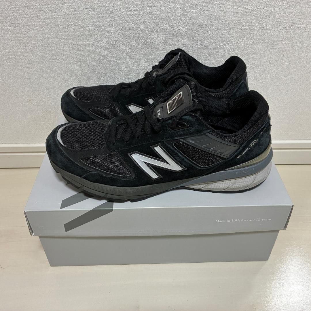 ニューバランス M990BK5 27.0 黒 990v5 USA製 専用箱