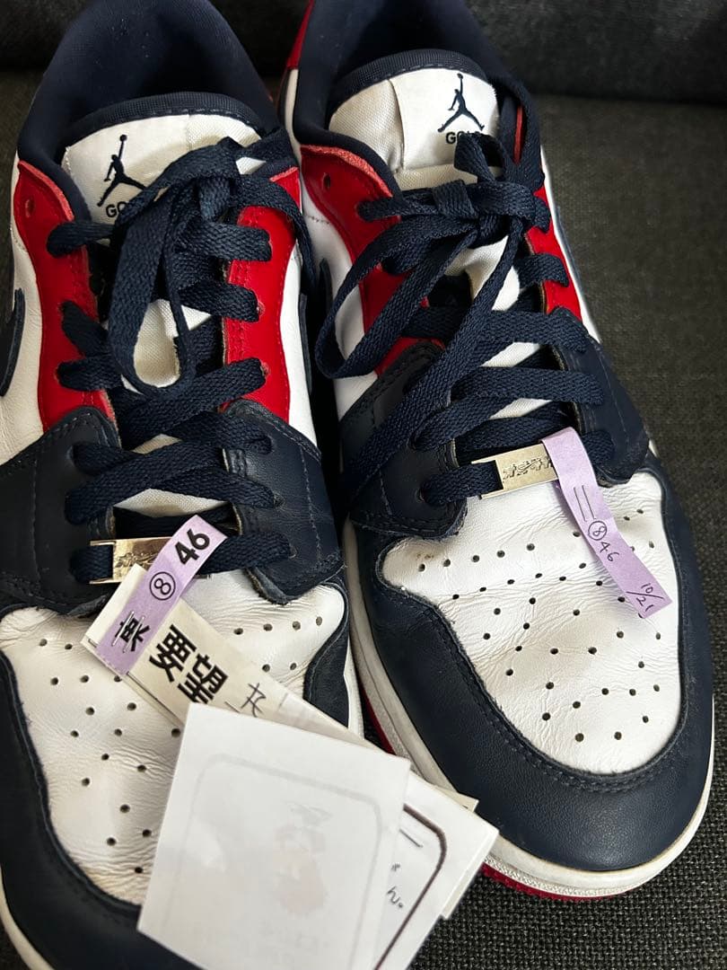 ［クリーニング済み　中古］ナイキ　エアジョーダン1 LOW ゴルフシューズ