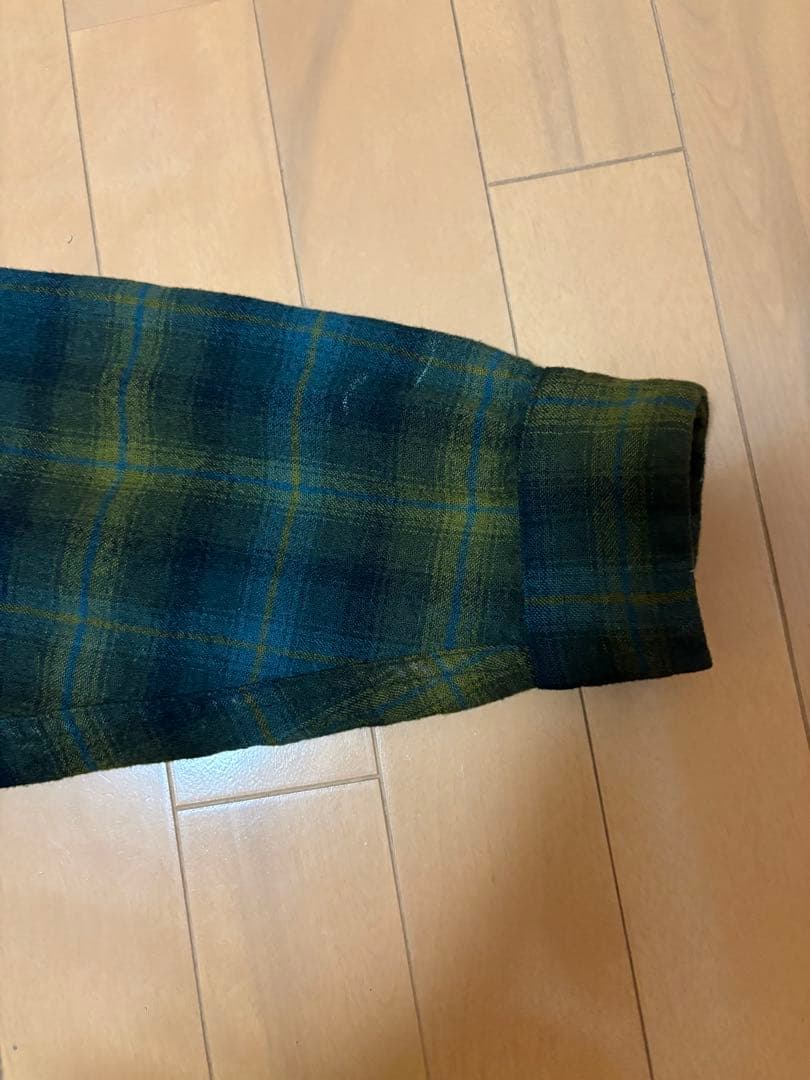 50s PENDLTON ボードシャツ　グリーン　ブラック　XL ヴィンテージ