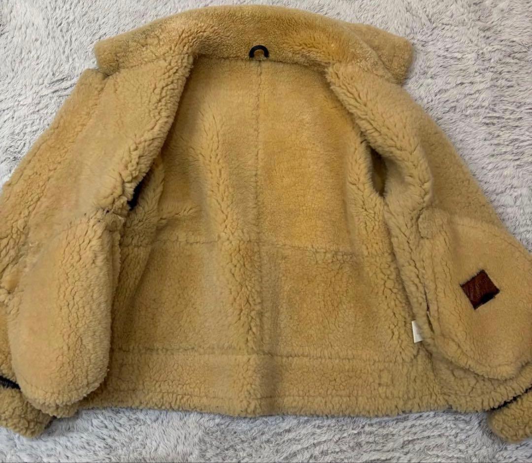 b-3 本革レザー ムートン フライトジャケット