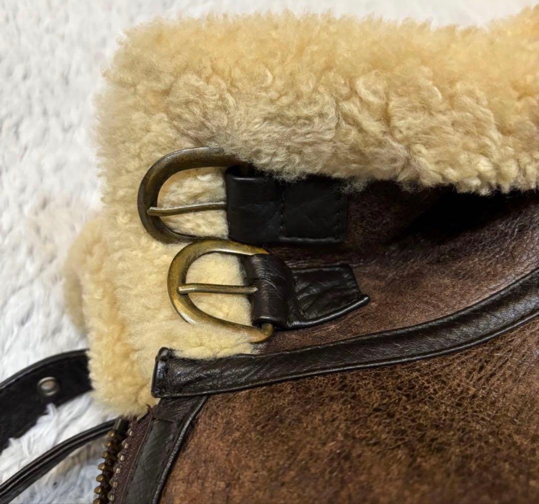 b-3 本革レザー ムートン フライトジャケット