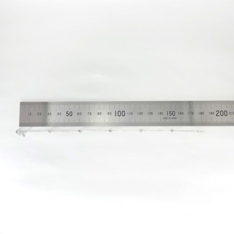 【hiroro様】0.10ct　ダイヤモンド　ステーション　ブレスレットプラチナ