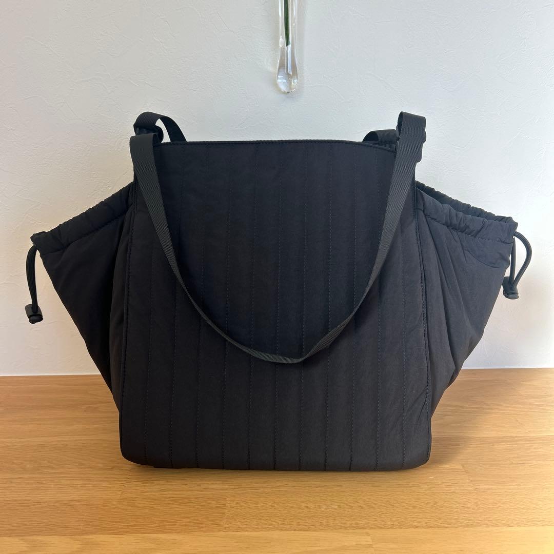 SOLPRESA キルティング トート マザーズバッグ Mサイズ　ブラック