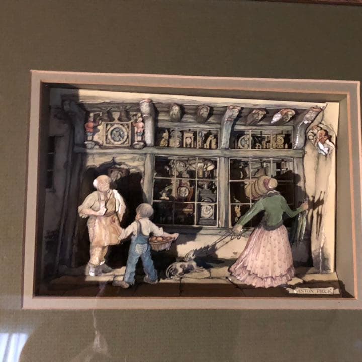 シャドーボックス　アントンピック　時計屋さん 完成品