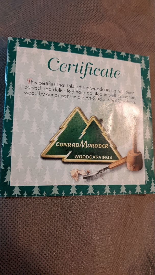 イエズス・キリストの御降誕プレゼピオ（証明書付き）