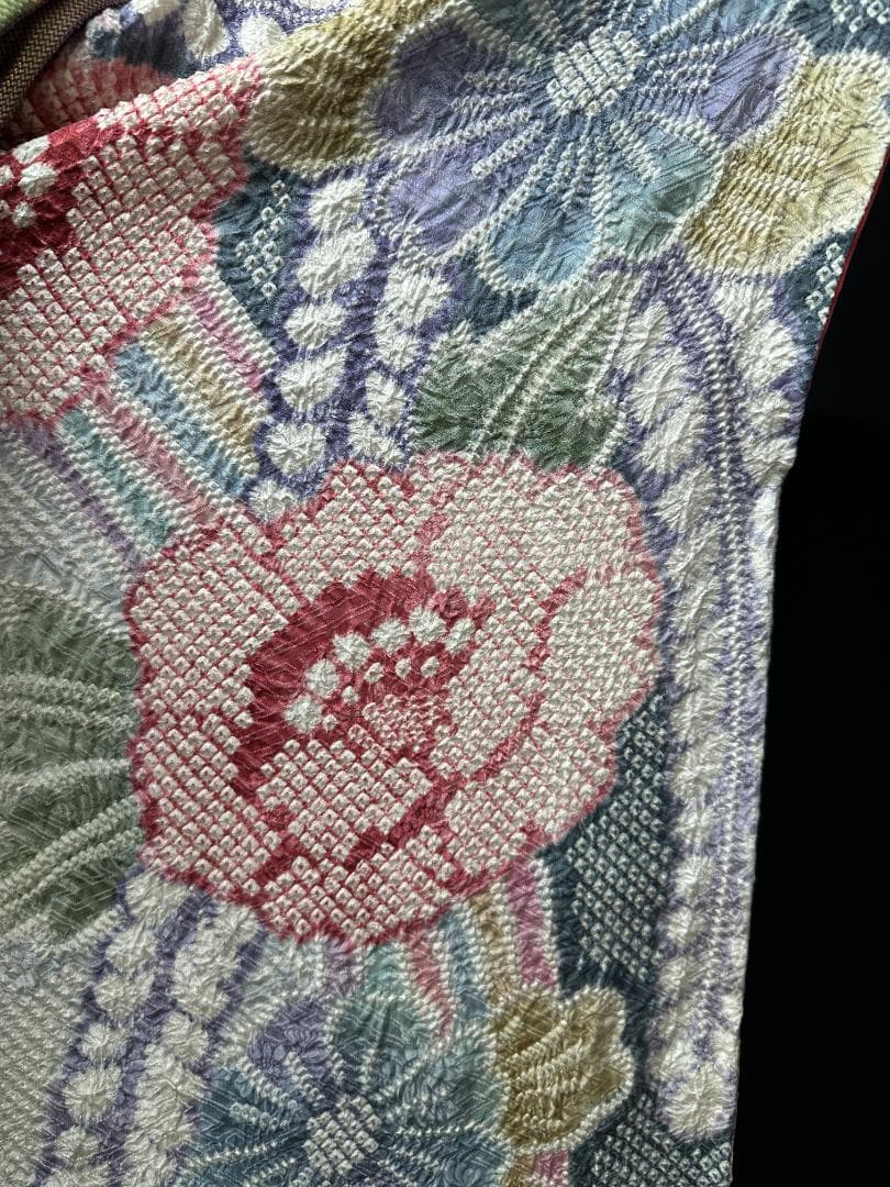 藤娘きぬたや 総絞り 牡丹下り藤 振袖 フルセット