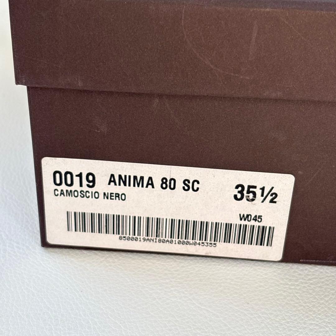 極美品✨PELLICO ANIMA 80 スエードパンプス 黒 35 1/2