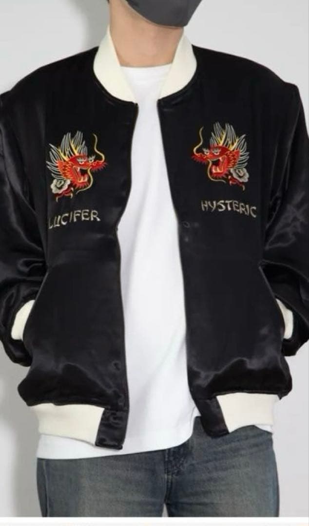 希少 HYSTERIC GLAMOUR スカジャン ブラック