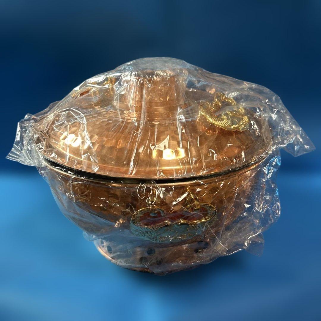 未使用❗️美品❗️高級COPPER100 ♦︎しゃぶしゃぶ銅鍋 ♦︎26cm即購入OK❗️