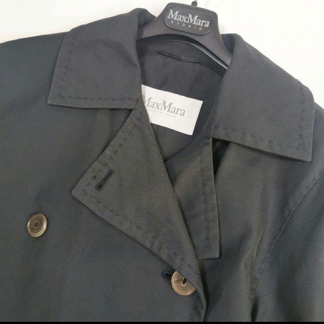 ブ*ケ様 高級白タグ【人気✨】マックスマーラ トレンチコート ショート ネイビー