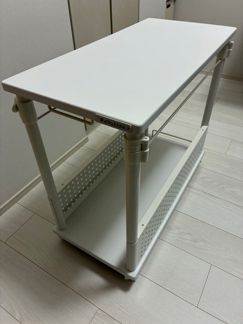 Bauhutte バウヒュッテ 昇降式L字デスク BHD-670H ホワイト