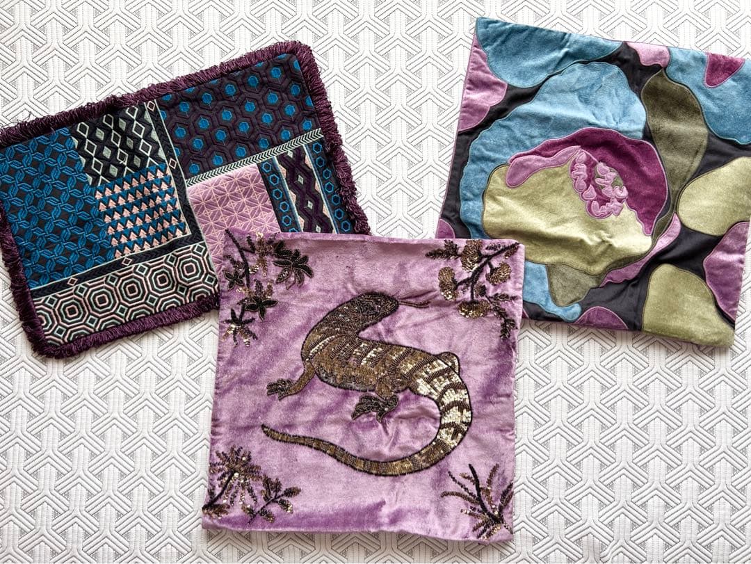 【新品】ZARA  ザラホーム デコ刺繍クッションカバー セット