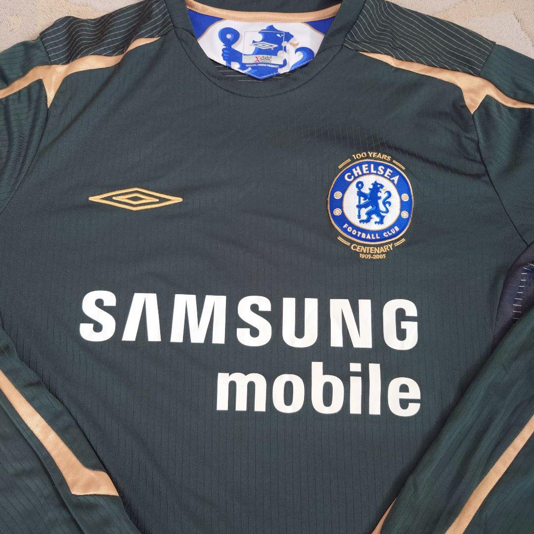 Chelsea Umbro 長袖シャツ ダークグリーン
