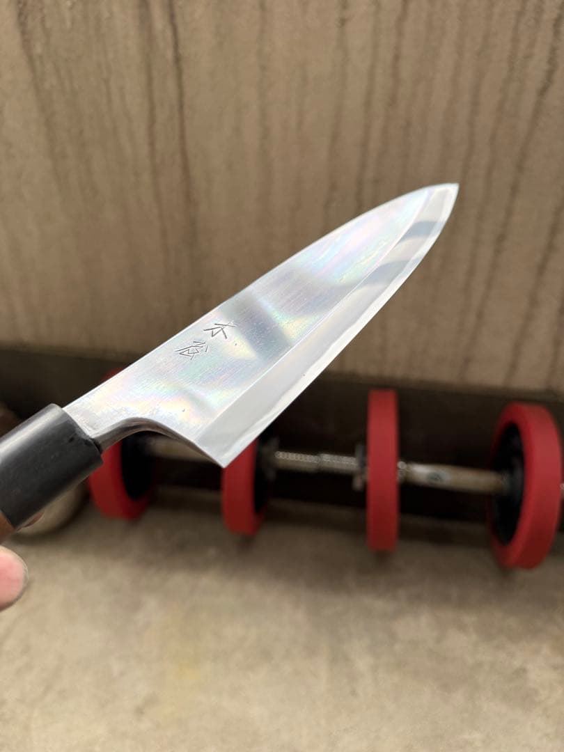 木屋　重房作　出刃包丁　刃渡り7寸 地鋼