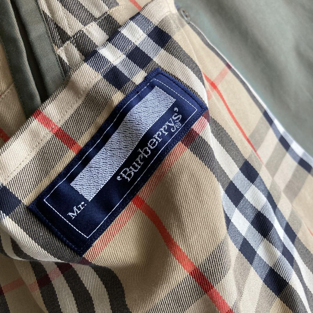 【超希少1980s】入手困難の超極美品　バーバリー　玉虫色ロングトレンチコート