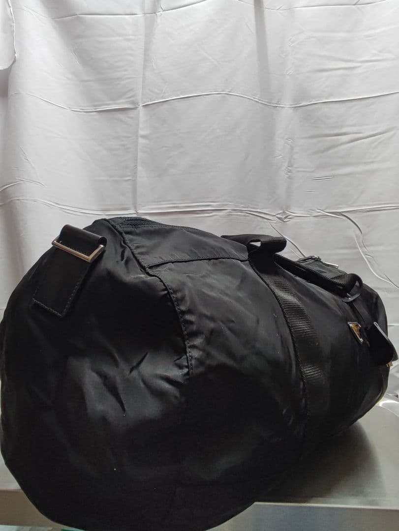 美品 PRADA ブラック ボストンバッグ