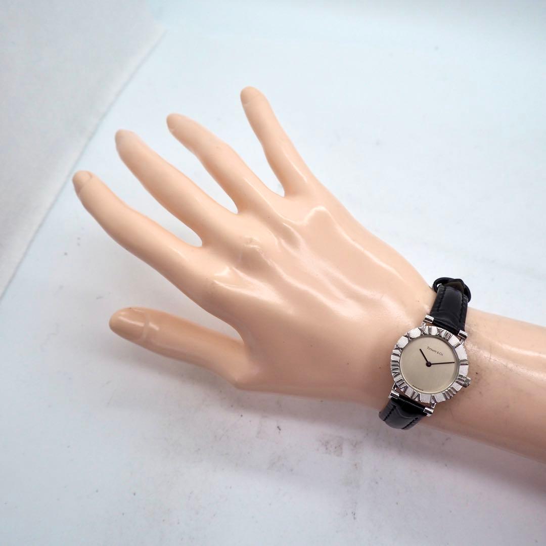 413 稼働【美品】TIFFANY&Co. 時計 アトラス SV925 シルバー