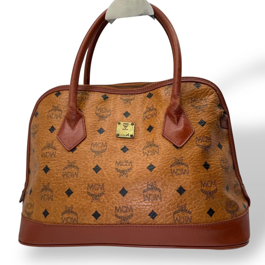 MCM エムシーエム ハンドバッグ ミニボストンバッグ レザー ヴィセトス柄