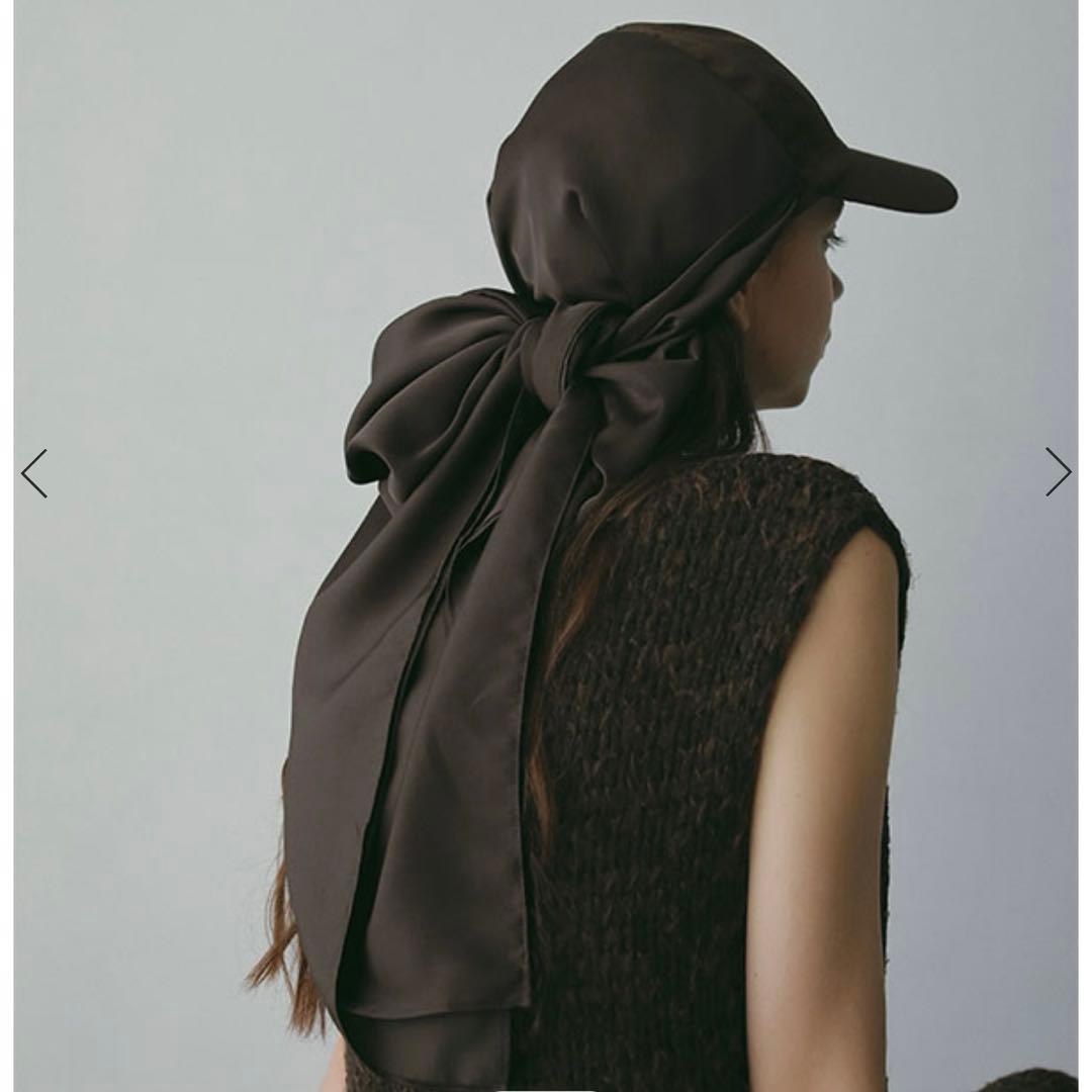 エトレトウキョウ⭐︎新品未使用⭐︎CA4LAxETRコラボスカーフキャップ　ブラウン