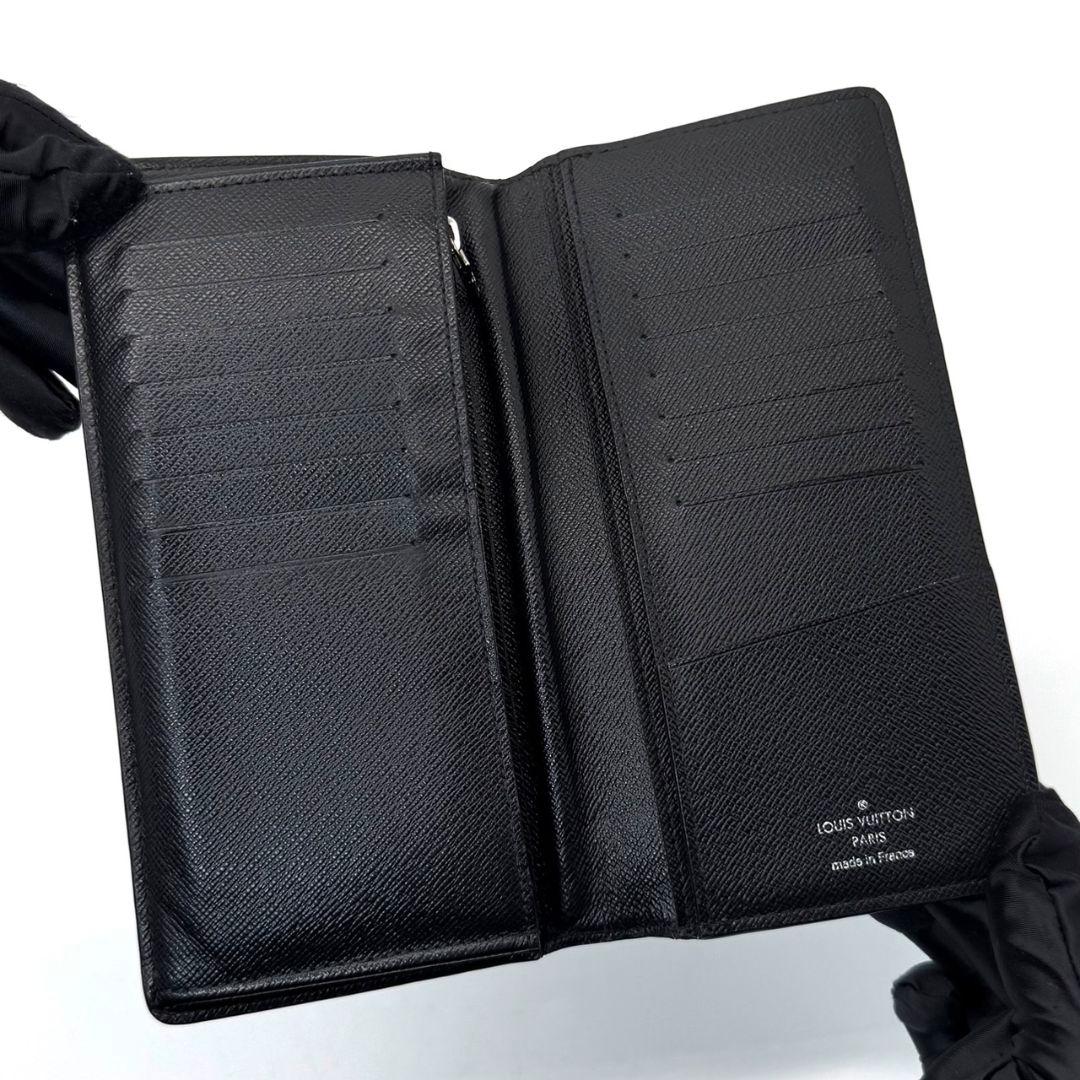 現行品 ルイヴィトン モノグラム エクリプス ポルトフォイユ ブラザ 財布 黒