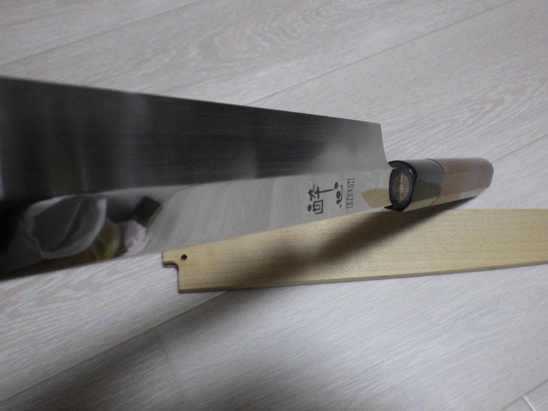 酔心INOX本焼き★柳刃刺身包丁尺寸★六角半丸水牛柄★鞘付属