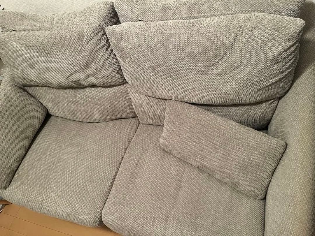 ニトリ ファブリック2人掛けソファ ブラウン