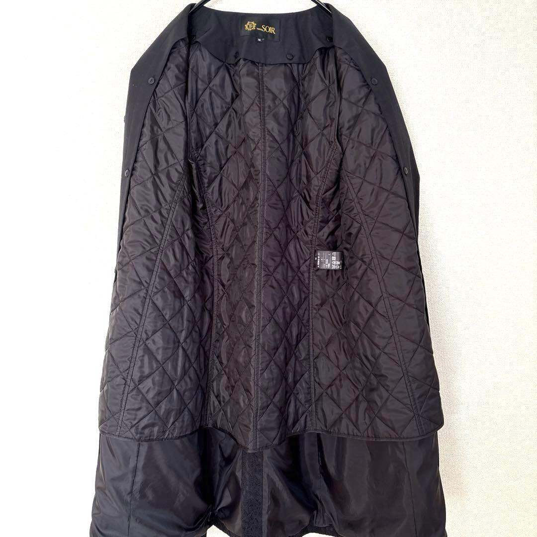 東京ソワール　ライナー付き　ロングコート　上品なレース☆サイズM